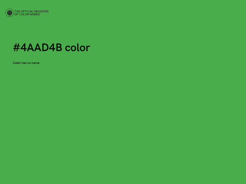 #4AAD4B color image