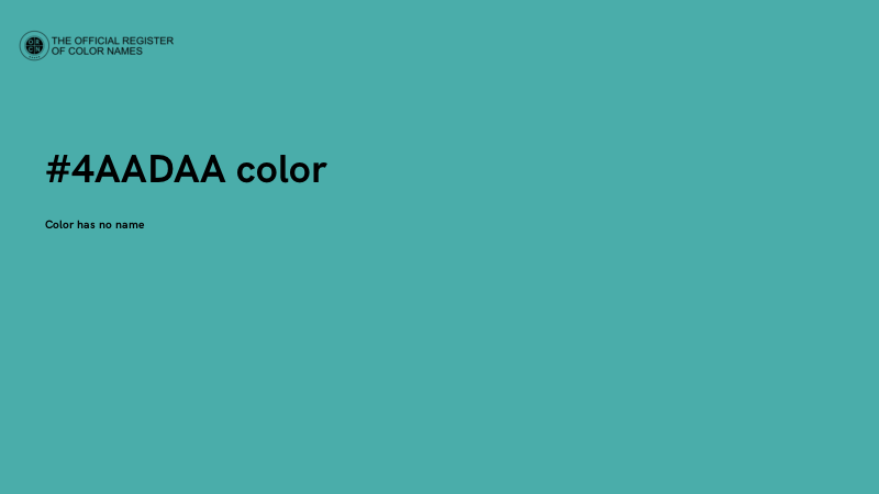#4AADAA color image
