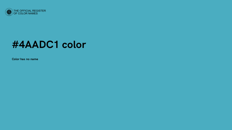 #4AADC1 color image