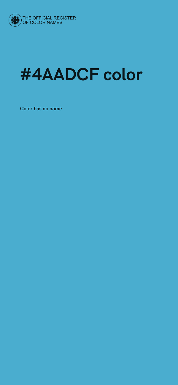 #4AADCF color image