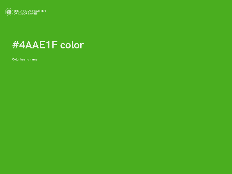 #4AAE1F color image