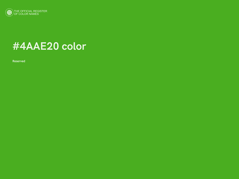 #4AAE20 color image