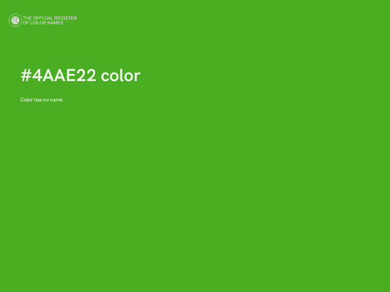 #4AAE22 color image