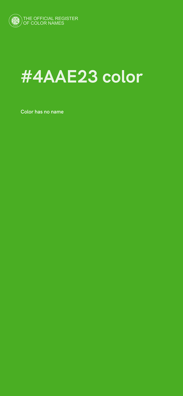 #4AAE23 color image