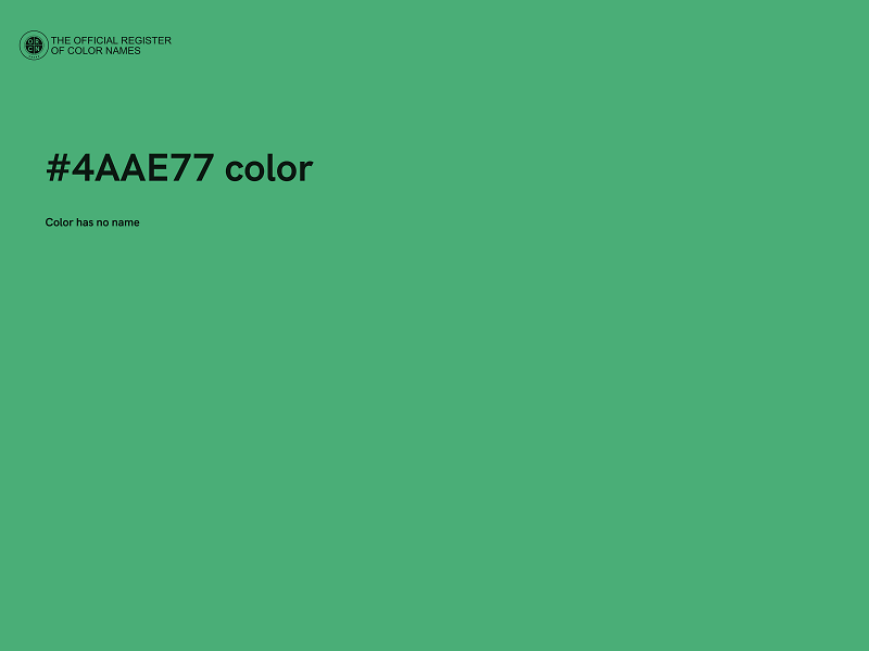 #4AAE77 color image