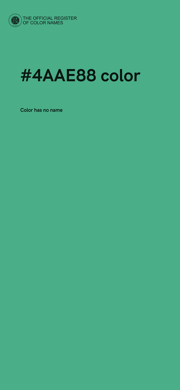 #4AAE88 color image