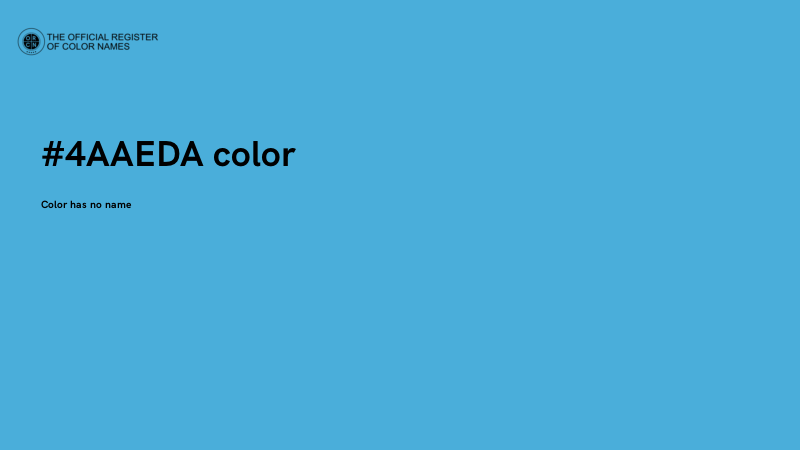 #4AAEDA color image