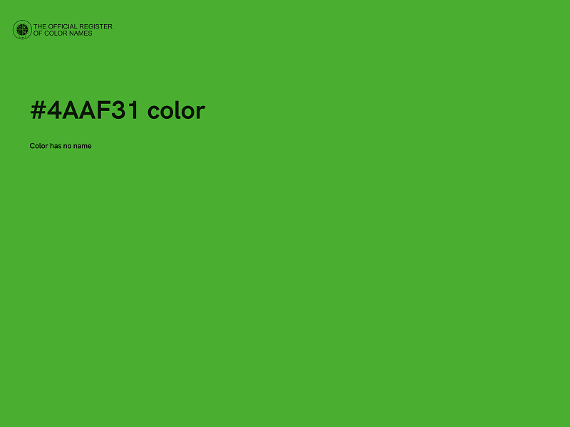 #4AAF31 color image