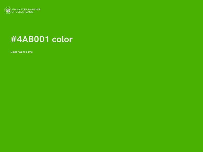 #4AB001 color image