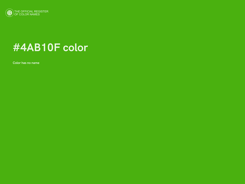 #4AB10F color image