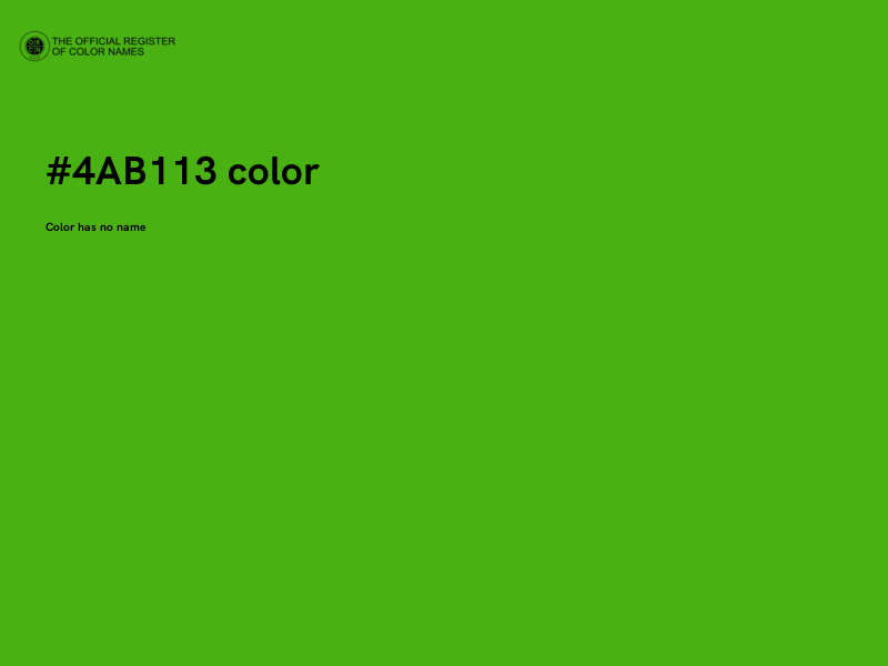 #4AB113 color image