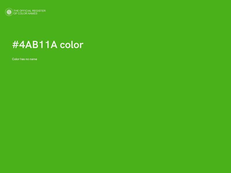 #4AB11A color image