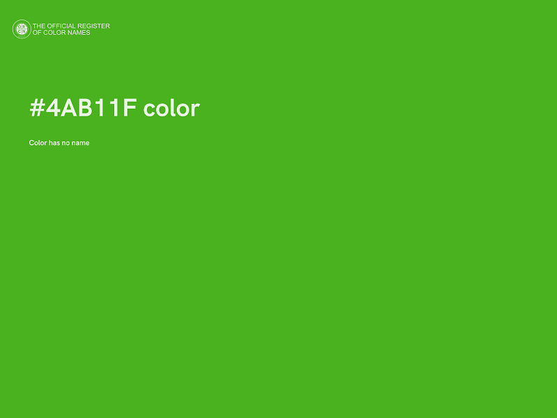 #4AB11F color image