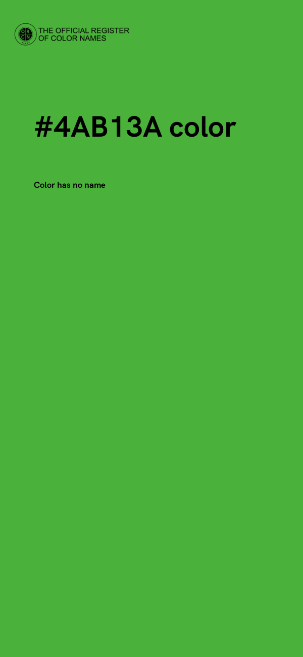#4AB13A color image