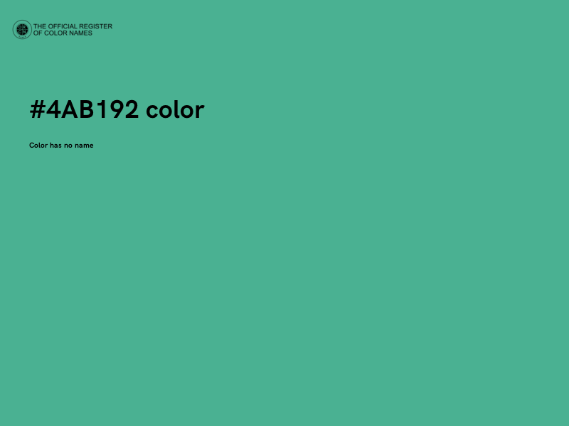 #4AB192 color image