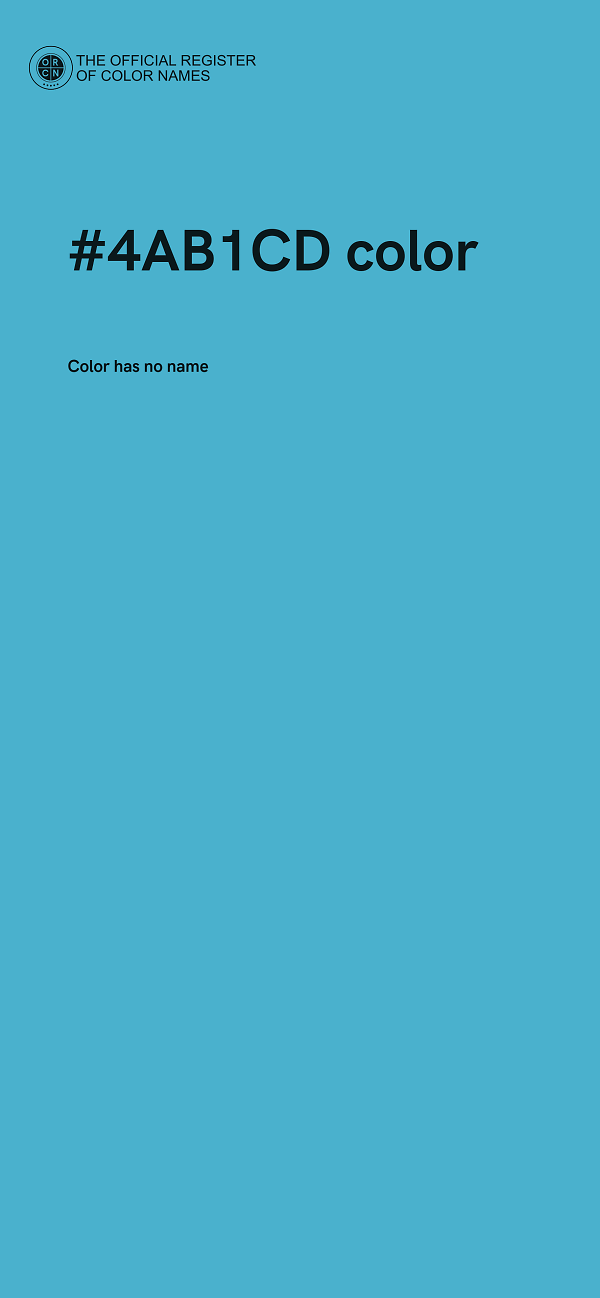 #4AB1CD color image