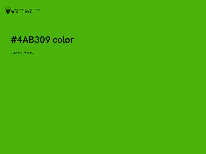 #4AB309 color image