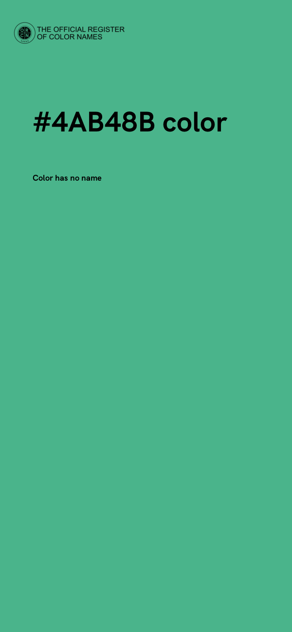 #4AB48B color image