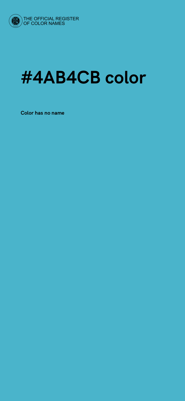 #4AB4CB color image