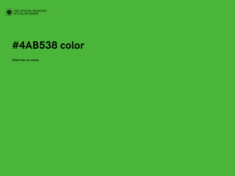 #4AB538 color image