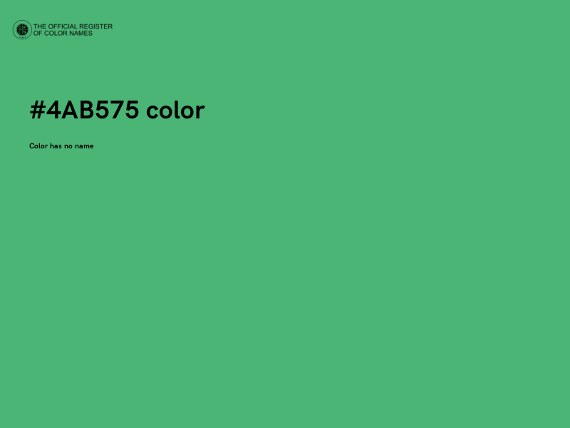 #4AB575 color image
