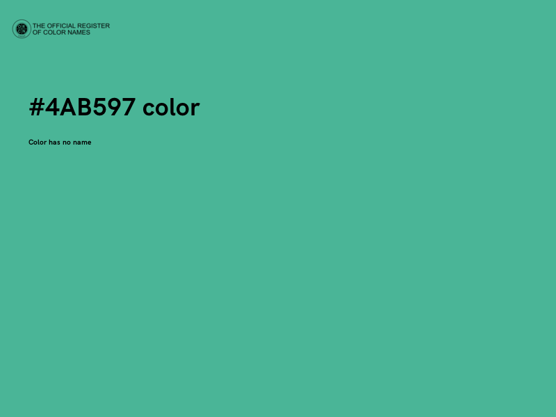 #4AB597 color image