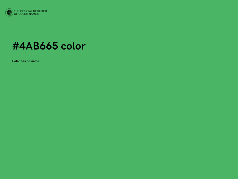 #4AB665 color image