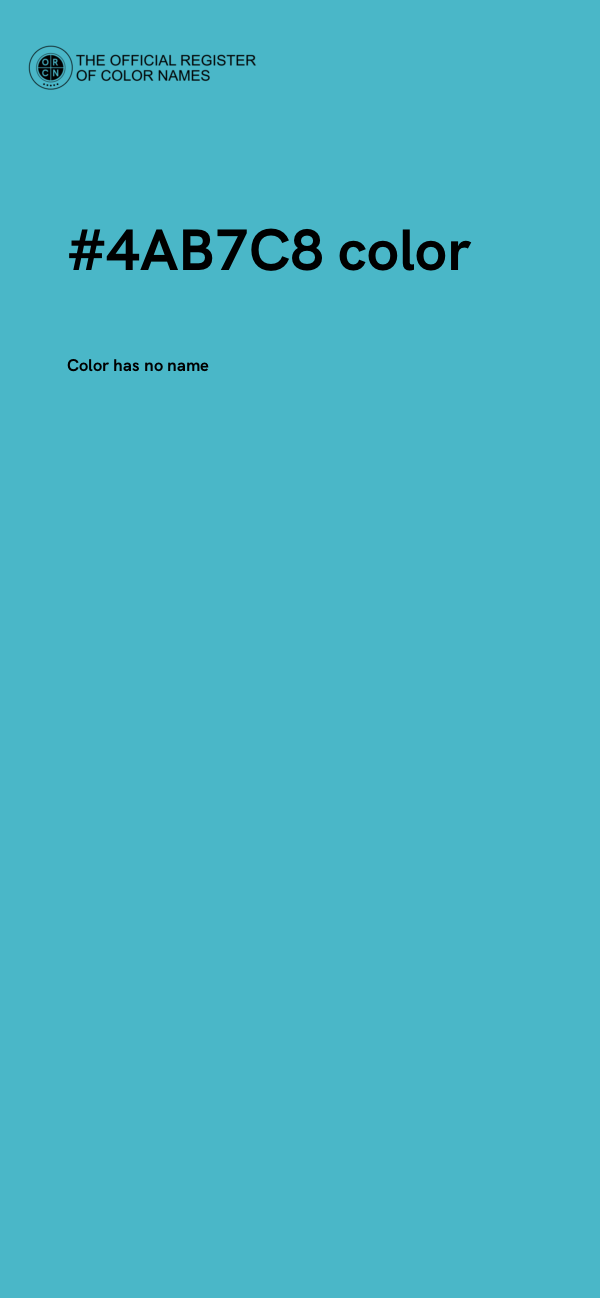 #4AB7C8 color image
