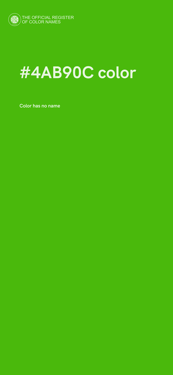 #4AB90C color image