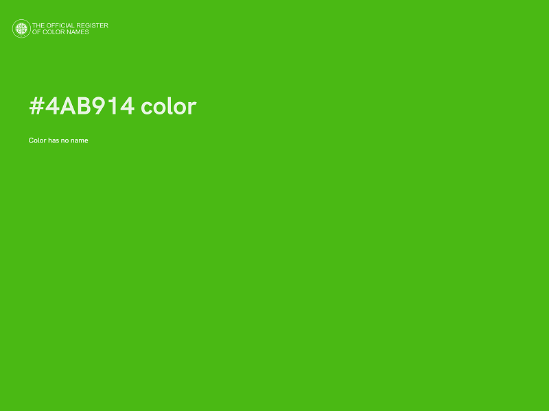 #4AB914 color image