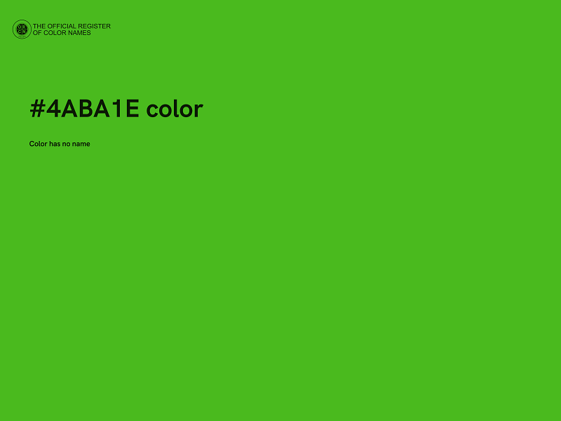 #4ABA1E color image