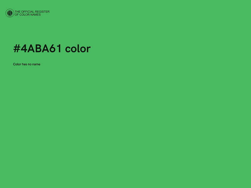 #4ABA61 color image