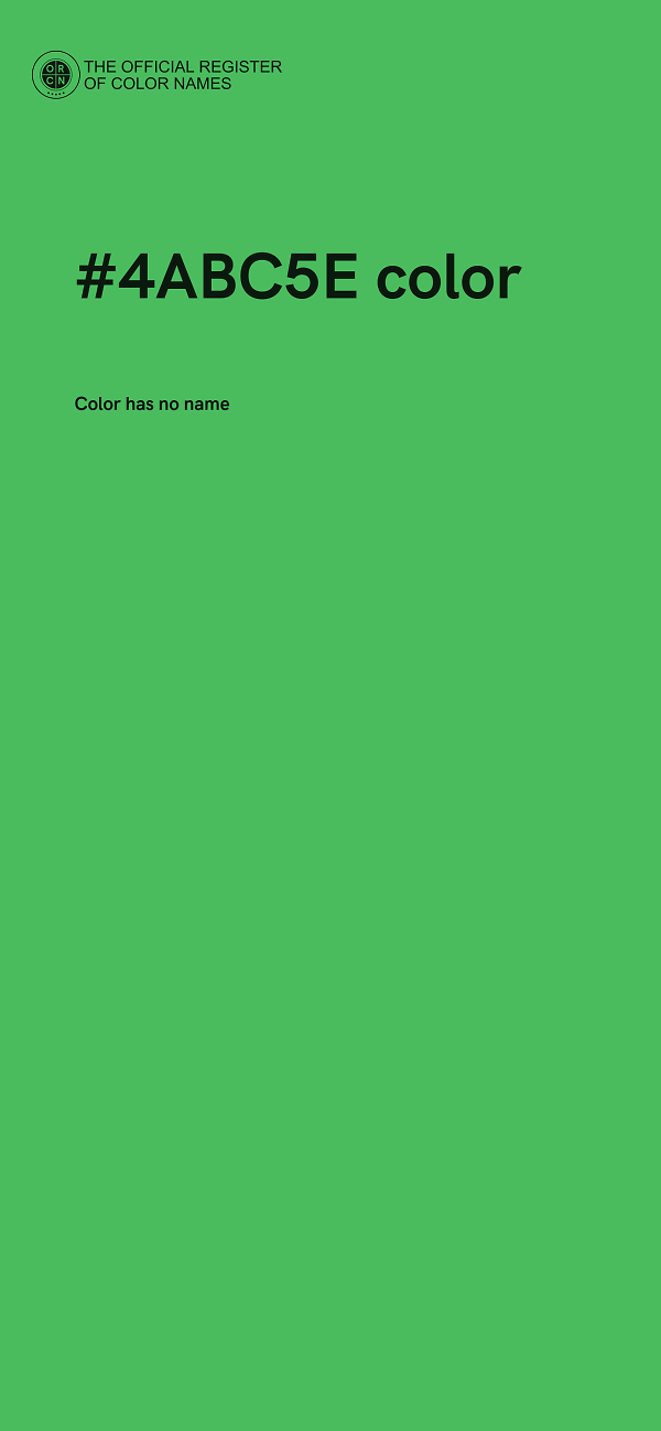 #4ABC5E color image