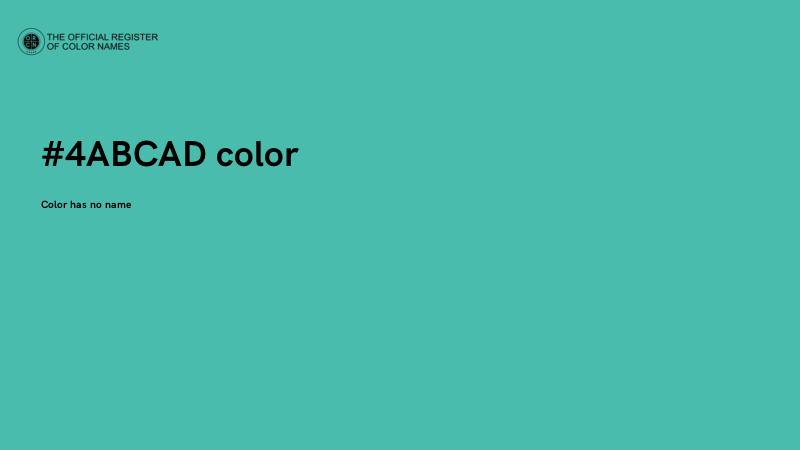 #4ABCAD color image