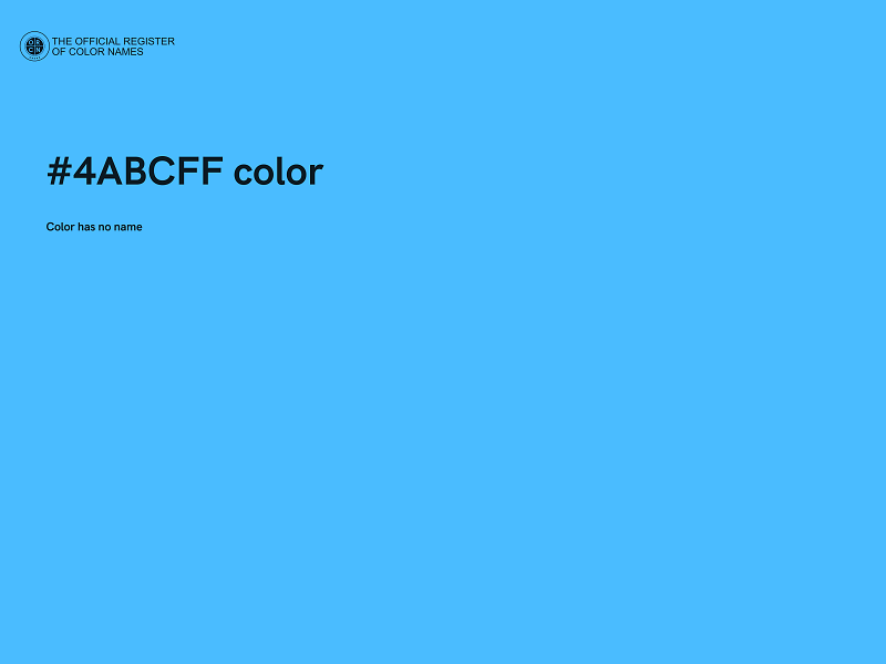 #4ABCFF color image