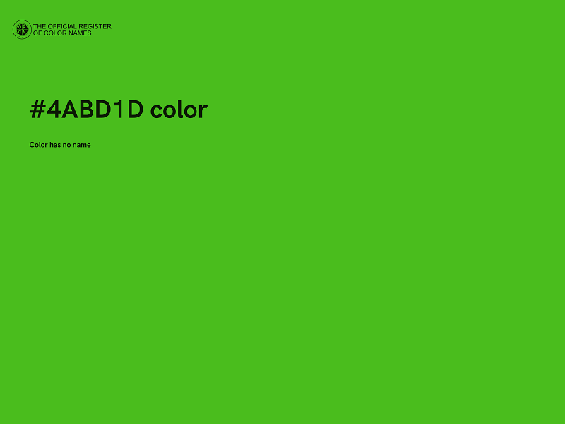 #4ABD1D color image