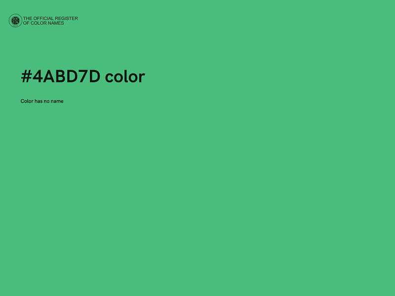 #4ABD7D color image