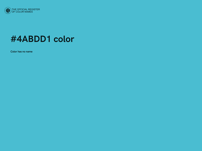 #4ABDD1 color image