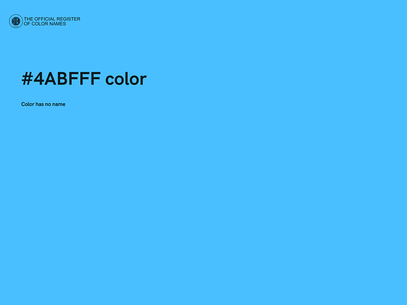 #4ABFFF color image