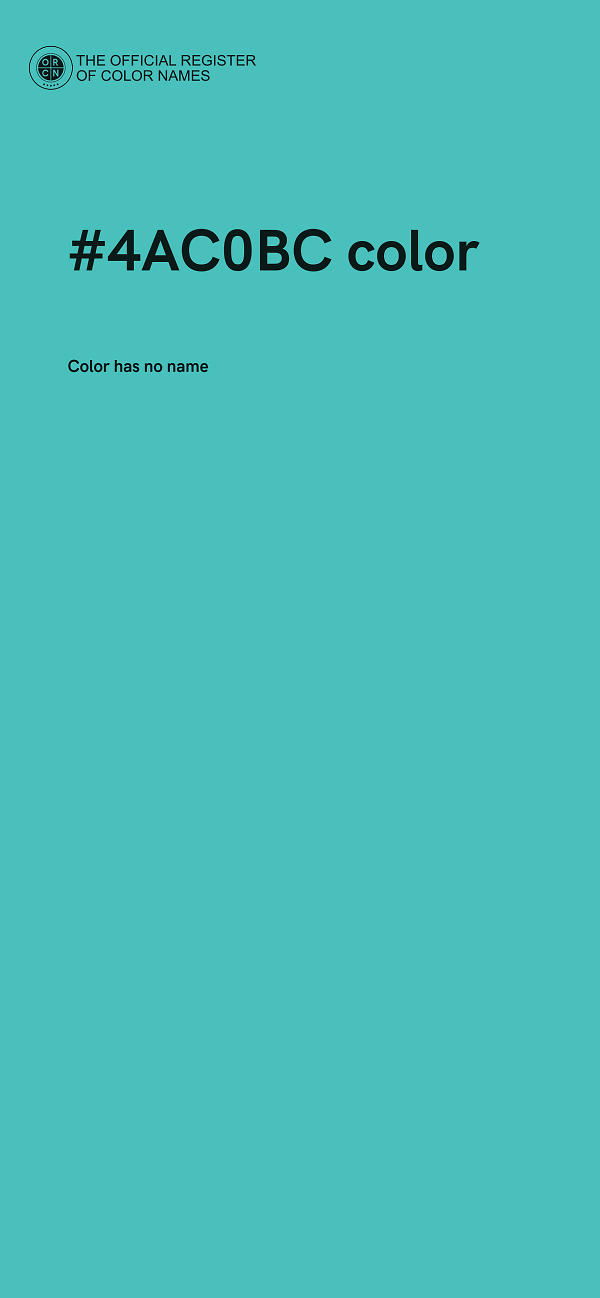 #4AC0BC color image