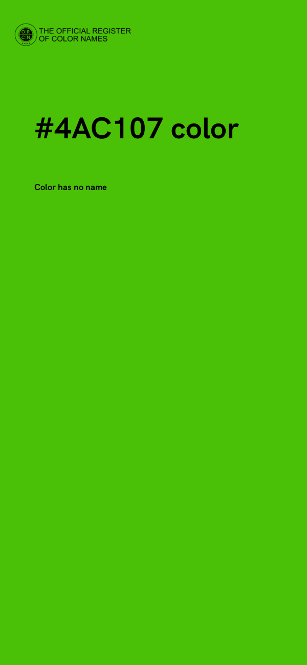 #4AC107 color image