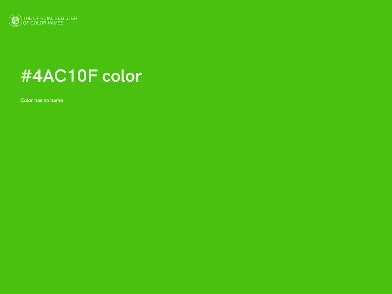 #4AC10F color image