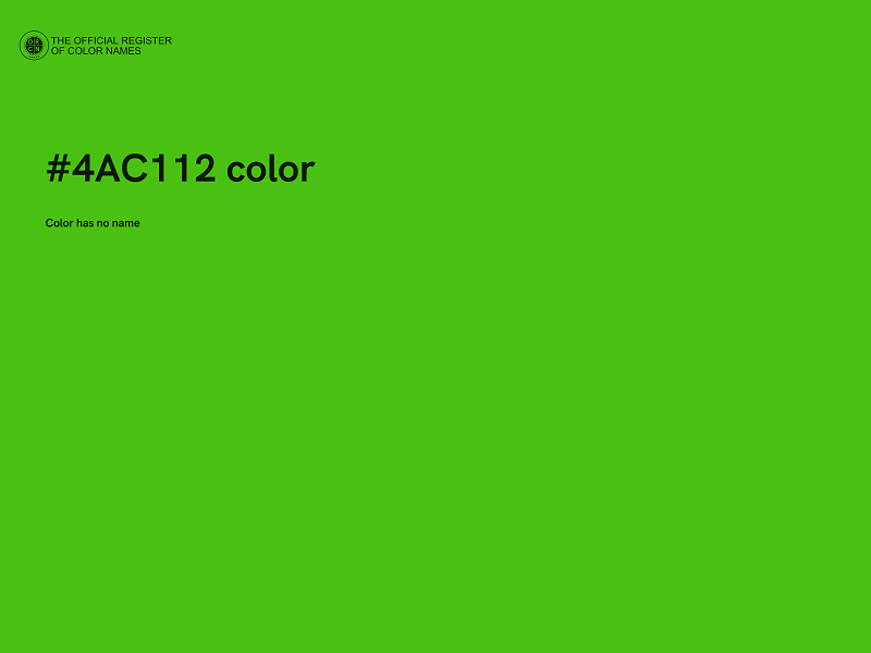 #4AC112 color image