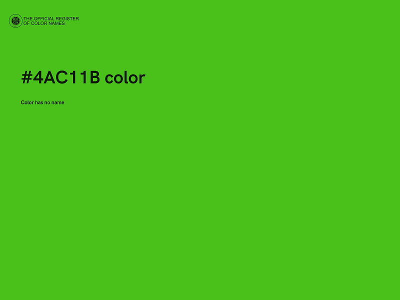 #4AC11B color image