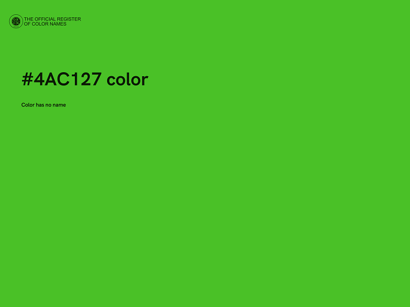 #4AC127 color image