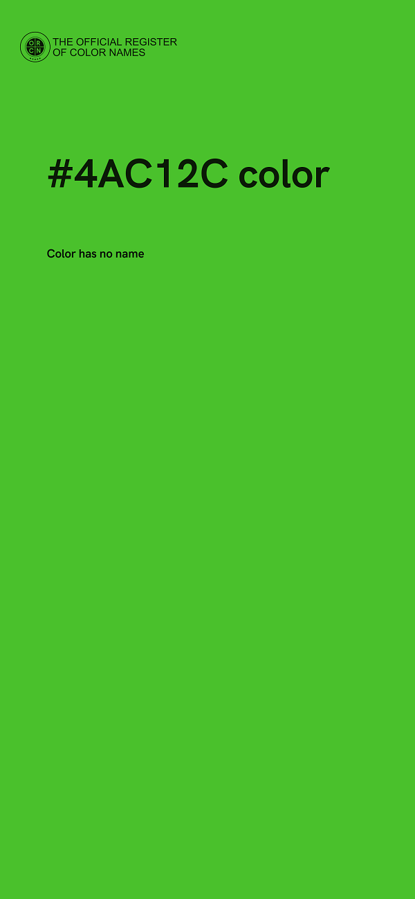 #4AC12C color image