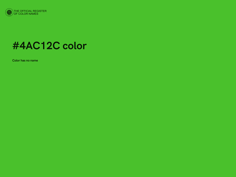 #4AC12C color image