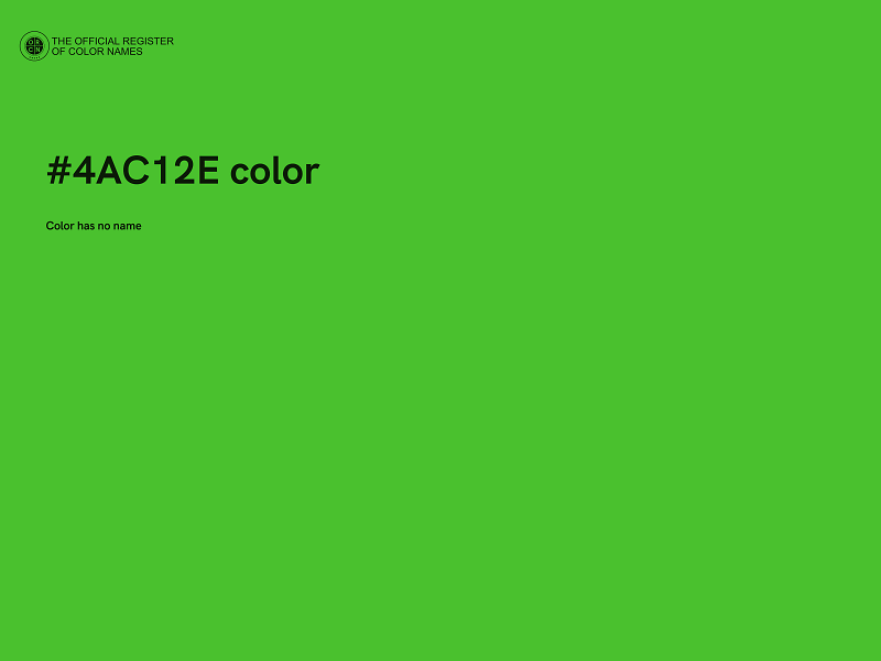 #4AC12E color image