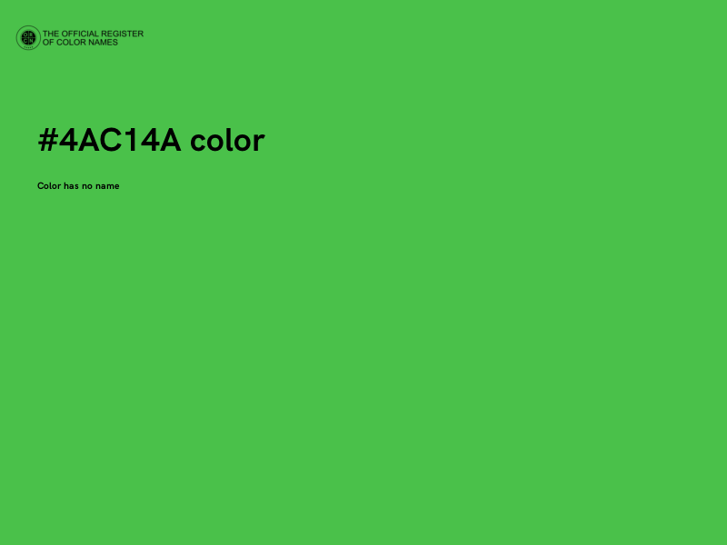 #4AC14A color image