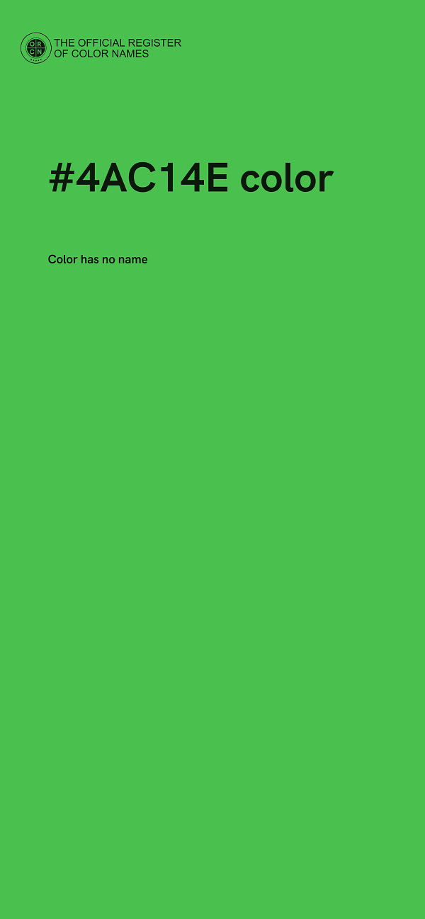 #4AC14E color image